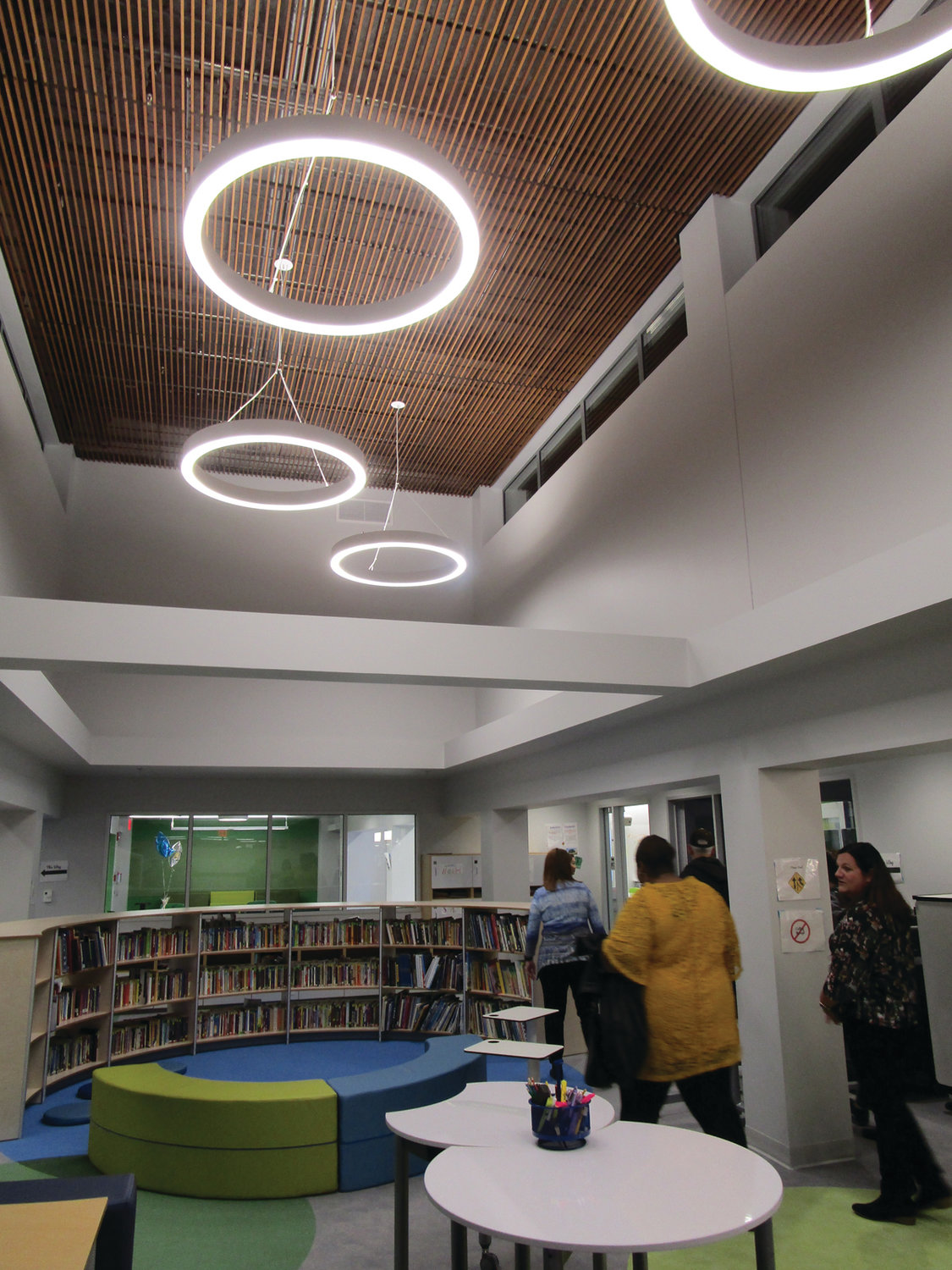 OPEN SPACES: The renovated Learning Community wing  at Eden Park Elementary School features open, bright spaces.